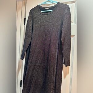 J. McLaughlin Black Sparkle Dress